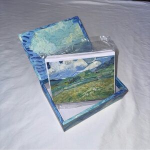 19 Blue-Green Vincent van Gogh Landscape art blank not cards in box